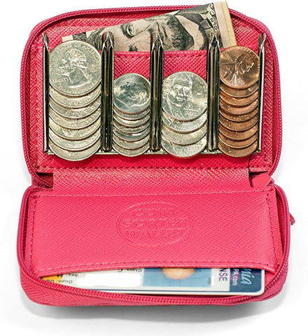 Amazon.com: Wallet And Coin Sorter Trusty Coin Pouch,For Pocket Purse Or  Car For Quick Change (pink) : Clothing, Shoes & Jewelry